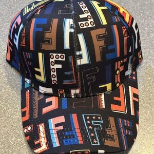 Fendi Multicolor Patterned Men's Cap